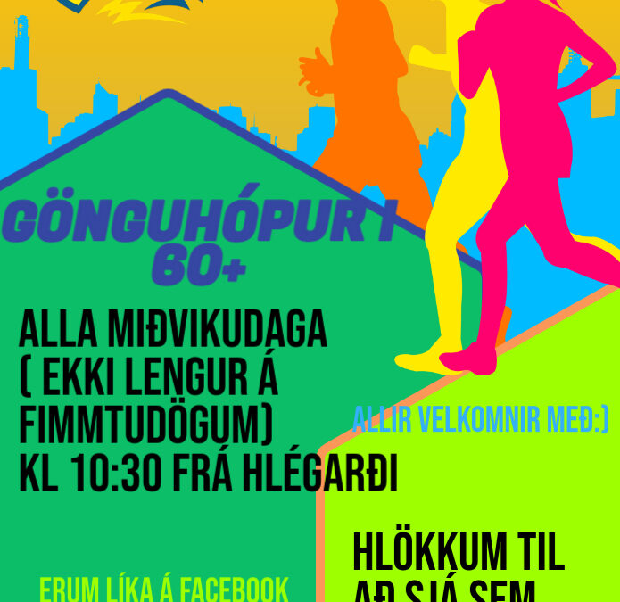 Gönguhópur I 60+ – Miðvikudaga kl. 10:30