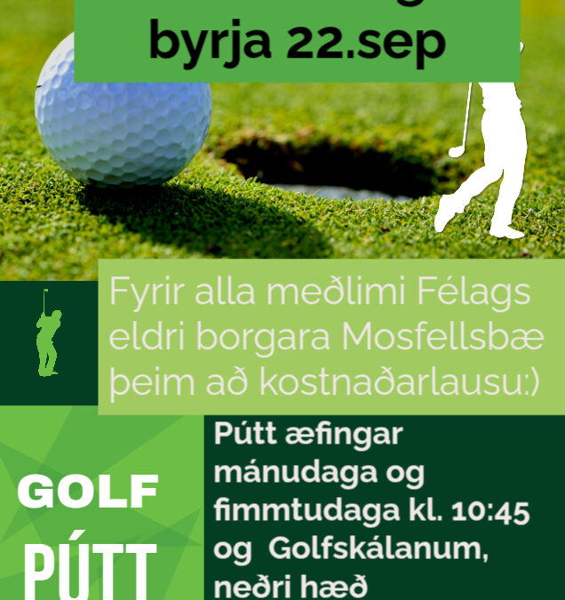 PÚTT – Æfingar byrja 22. sept
