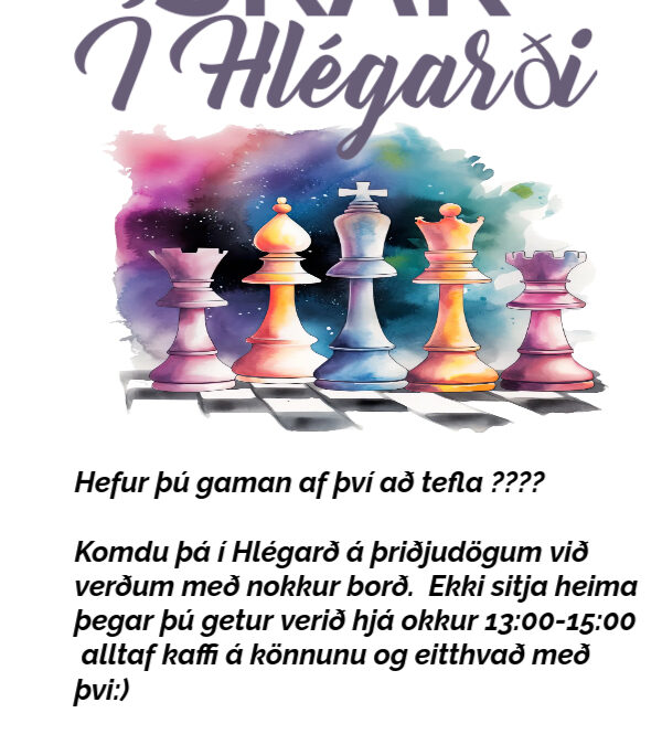 Skák í Hlégarði – Þriðjudagar kl. 13:00