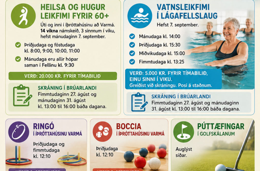 Íþróttanefnd FaMos – Dagskrá haustannar 2026