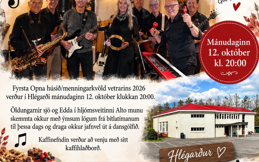 Opið hús / menningarkvöld 2026 í Hlégarði