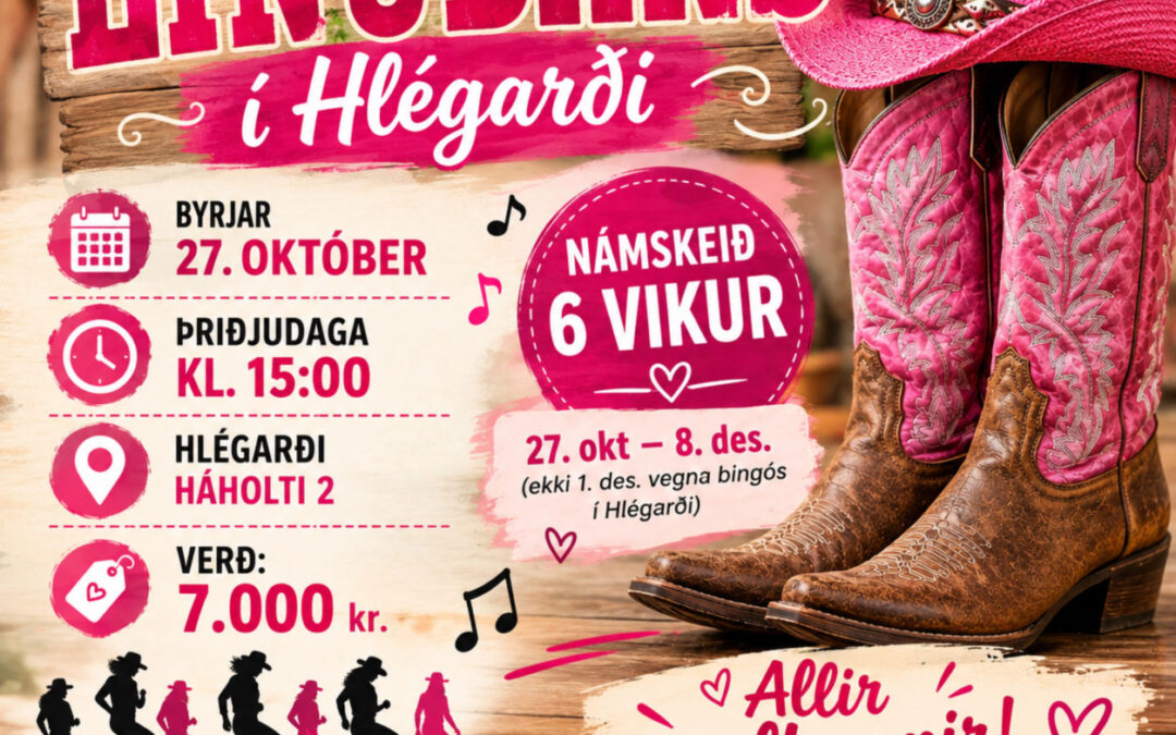 Línudans í Hlégarði